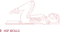Pilates hip rolls &ouml;vning